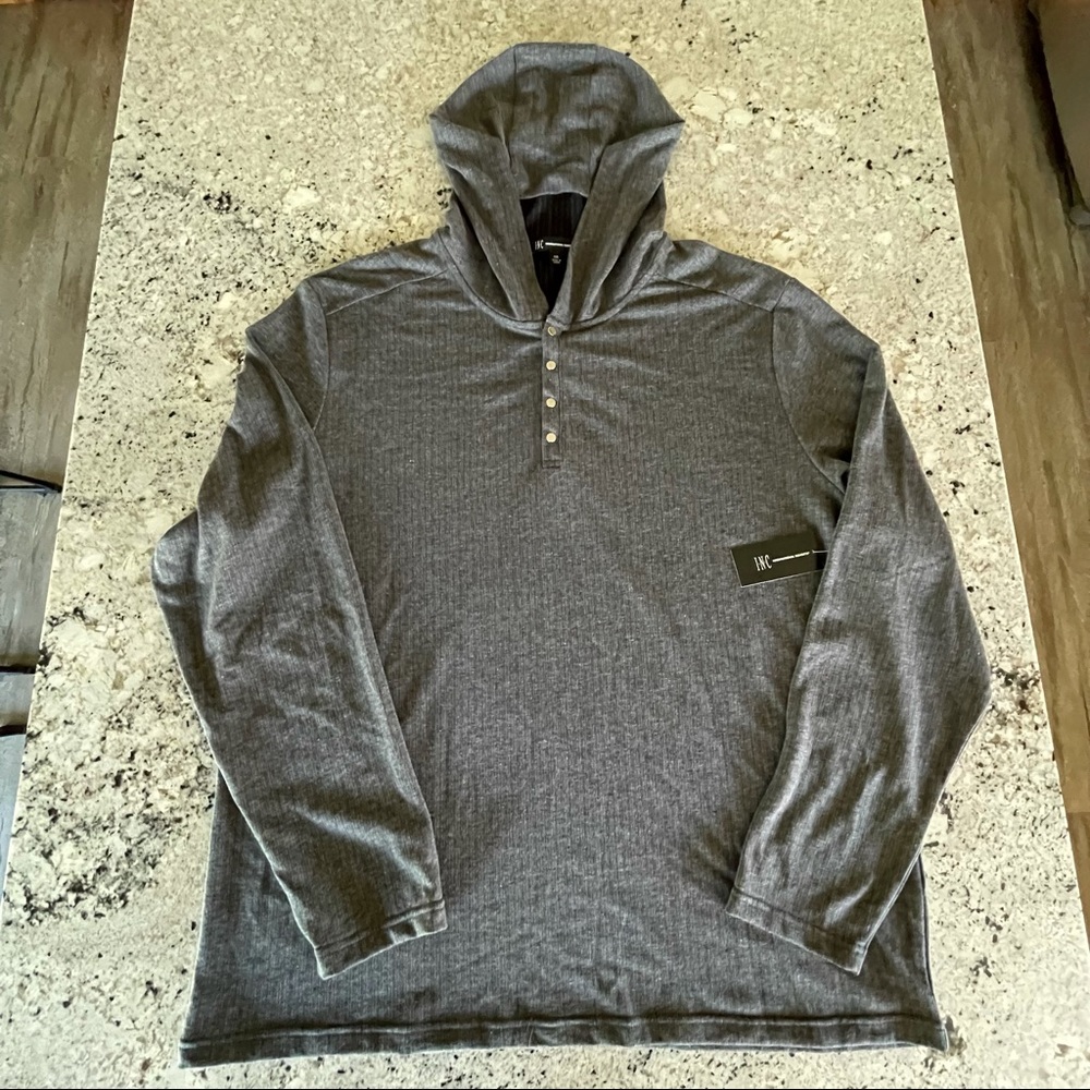 INC International Concepts Men’s Jacquard Ribbed Hoodie – 2XL